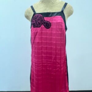Custo Barcelona Pink and Black Backless Dress